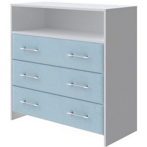 Изображение товара PROxSON Комод Varna (ЛДСП Белая+ткань Белый/Teddy Морозная свежесть) 90x40