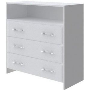 Изображение товара PROxSON Комод Varna (ЛДСП Белая+ткань Белый/Teddy Снежный) 90x40