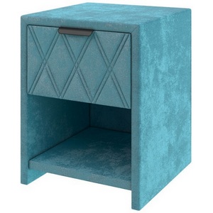 Изображение товара PROxSON Тумба Side (Ткань: Велюр Лофти Лазурь) 44x45