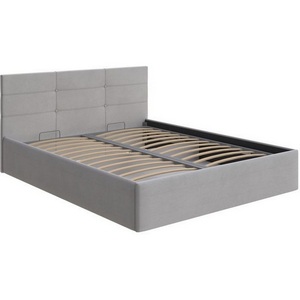 Изображение товара PROxSON Кровать без подъёмного механизма с тканевой обивкой Vector с бельевым ящиком (Ткань: Велюр Ultra Серый камень) 90x200