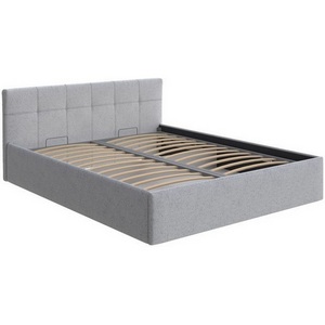 Изображение товара PROxSON Кровать без подъёмного механизма с тканевой обивкой Domo с бельевым ящиком (Ткань: Жаккард Tesla Стальной) 90x200