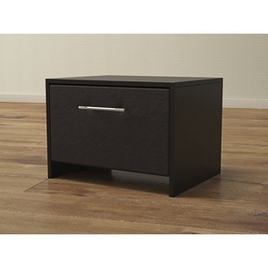 Изображение товара PROxSON Тумба Varna (ЛДСП Черная+экокожа Черный/Черный) 51x40