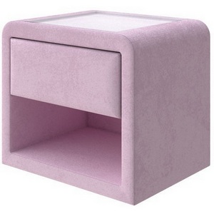 Изображение товара Тумба Cube (Ткань: Велюр Teddy Розовый фламинго) PROxSON 52x41 2031689