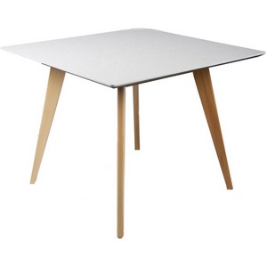 Изображение товара Стол R-Home Лунд квадратный 860*860 Мрамор Бьянко (квадратная столешница, 4 ножки)