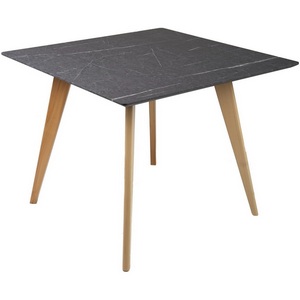 Изображение товара Стол R-Home Лунд квадратный 860*860 Мрамор Графит (квадратная столешница, 4 ножки)