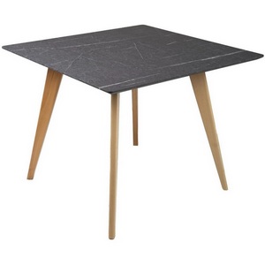 Изображение товара Стол R-Home Лунд квадратный 960*960 Мрамор Графит (квадратная столешница, 4 ножки)