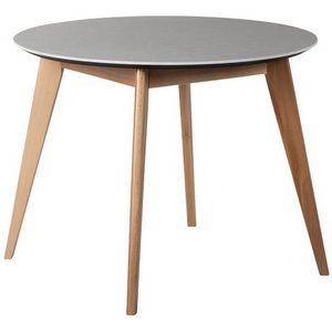Изображение товара Стол с закругленными углами R-Home Лунд круглый д.860 Мрамор Бьянко (круглая столешница, 4 ножки)