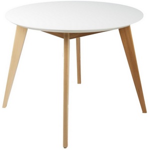 Изображение товара Стол с закругленными углами R-Home Лунд круглый д.960 Белый (круглая столешница, 4 ножки)