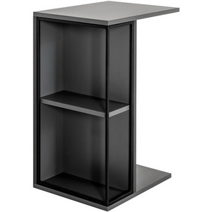 Изображение товара Стол журнальный с полкой приставной City графит R-Home 401053103h (прямоугольная столешница)