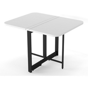 Изображение товара Стол книжка раскладной City белый R-Home 401053104h (прямоугольная столешница, X-образная опора)