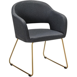 Изображение товара Кресло Oscar тёмно-серый/Линк золото R-Home арт.410118134h_Dark grey