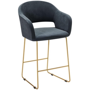 Изображение товара Кресло полубар Oscar Diag grey/Линк золото R-Home арт.410118146h_Diaggrey_золото_ПБ