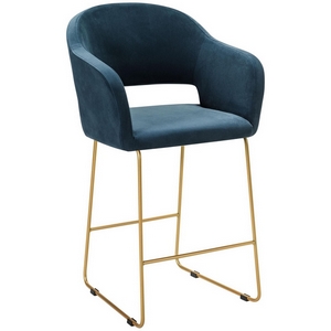 Изображение товара Кресло полубар Oscar Diag blue/Линк золото R-Home арт.410118166h_Diagblue_золото_ПБ