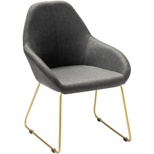 Изображение товара Кресло Kent темно-серый/Линк золото R-Home арт.410119134h_ТмСер_золото_линк