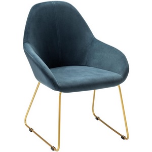 Изображение товара Кресло Kent Diag blue/Линк золото R-Home арт.410119154h_Diagblue_золото_линк
