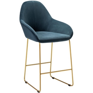 Изображение товара Кресло полубар Kent Diag blue/Линк золото R-Home арт.410119156h_Diagblue_золото_ПБ