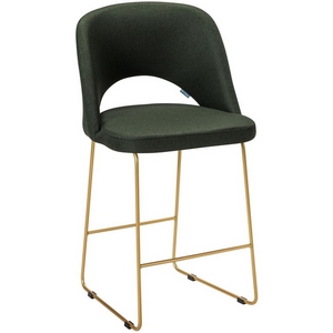 Изображение товара Стул полубар Lars тёмно-зеленый/Линк золото R-Home арт.410120126h_Dark_Green_золото_ПБ