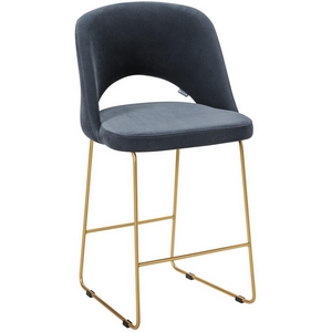 Изображение товара Стул полубар Lars Diag grey/Линк золото R-Home арт.410120146h_Diag grey_золото_ПБ