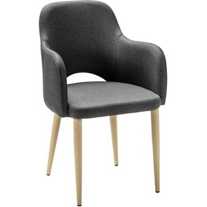 Изображение товара Кресло Ledger темно-серый/нат.дуб R-Home арт.410124131h_Dark grey_н.дуб