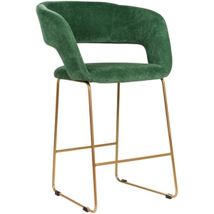 Изображение товара Кресло полубар Hugs зеленый/Линк золото R-Home арт.410131106h_green_золото_ПБ