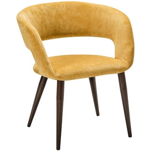 Изображение товара Кресло Hugs желтый/т.орех R-Home арт.410131133h_sun_т.орех