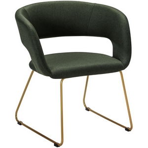 Изображение товара Кресло Hugs тёмно-зеленый/Линк золото R-Home арт.410131135h_Dark_Green