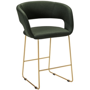Изображение товара Кресло полубар Hugs тёмно-зеленый/Линк золото R-Home арт.410131137h_Dark_Green_золото_ПБ