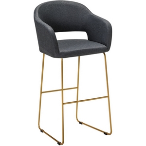 Изображение товара Кресло Бар. Oscar тёмно-серый/Линк золото R-Home арт.410218131h_Dark grey_золото_БАР
