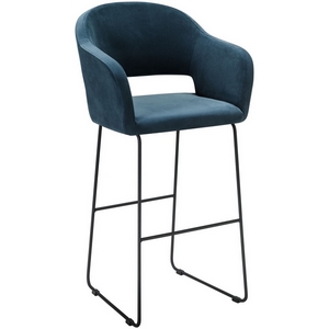 Изображение товара Кресло Бар. Oscar Diag blue/Линк R-Home арт.410218160h_Diag blue_черн_БАР