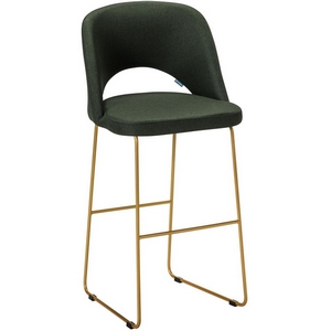 Изображение товара Стул Бар. Lars тёмно-зеленый/Линк золото R-Home арт.410220121h_Dark_Green_золото_БАР