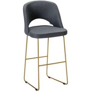 Изображение товара Стул Бар. Lars темно-серый/Линк золото R-Home арт.410220131h_Dark grey_золото_БАР