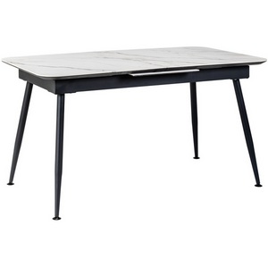 Изображение товара Стол R-Home Месси раздвижной 120-160 Светлый мрамор/Бабочка
