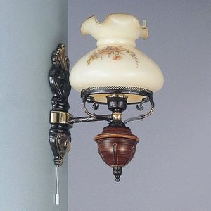 Изображение товара Бра под старину с выключателем в виде керосиновой лампы A.2400/1 Reccagni Angelo 2400 A 2400/1