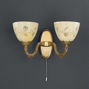 Изображение товара Бра с выключателем A.6358/2 Reccagni Angelo 6358 A 6358/2 листья