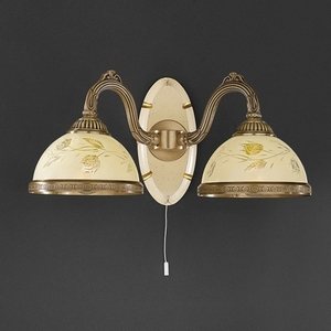 Изображение товара Бра с выключателем A.6808/2 Reccagni Angelo 6808 A 6808/2 листья