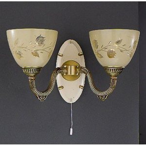 Изображение товара Бра с выключателем A.6858/2 Reccagni Angelo 6858 A 6858/2 листья