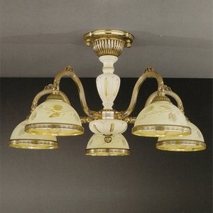 Изображение товара Потолочная люстра PL.6928/5 Reccagni Angelo 6928 PL 6928/5 листья