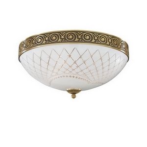 Изображение товара Потолочная люстра с узором в клетку PL.7002/4 Reccagni Angelo 7002 PL 7002/4