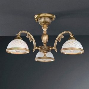 Изображение товара Потолочная люстра с узором в клетку PL.7022/3 Reccagni Angelo 7022 PL 7022/3