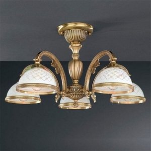 Изображение товара Потолочная люстра с узором в клетку PL.7022/5 Reccagni Angelo 7022 PL 7022/5