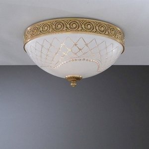 Изображение товара Потолочная люстра с узором в клетку PL.7102/3 Reccagni Angelo 7102 PL 7102/3