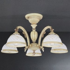 Изображение товара Потолочная люстра с узором в клетку PL.7222/5 Reccagni Angelo 7222 PL 7222/5