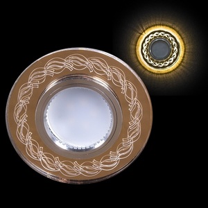 Изображение товара Точечный светильник круглый Reluce 00923-9.0-001CN MR16+LED3W FGD