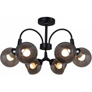 Изображение товара Потолочная люстра на штанге Reluce 01268-0.3-06 BK+CR
