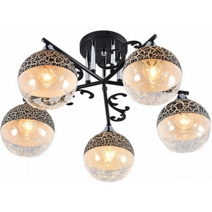 Изображение товара Потолочная люстра на штанге Reluce 01277-0.3-05B BK+CR в форме шара