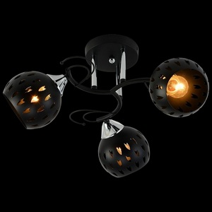 Изображение товара Потолочная люстра на штанге Reluce 01314-0.3-03 BK+CR