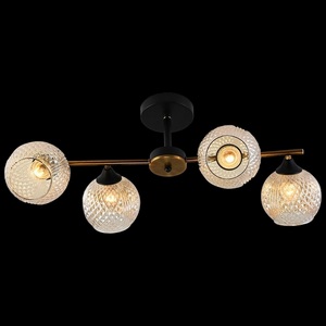 Изображение товара Потолочная люстра на штанге Reluce 11341-0.3-04 GOLD BRONZE+BK в форме шара