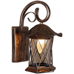 Изображение товара Настенный фонарь уличный IP44 Reluce 08281-9.2-001U BKG