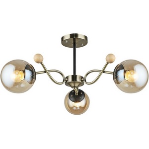 Изображение товара Потолочная люстра на штанге Reluce 02021-0.3-03 AB+BK в форме шара