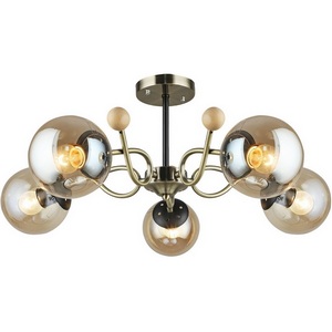 Изображение товара Потолочная люстра на штанге Reluce 02021-0.3-05 AB+BK в форме шара